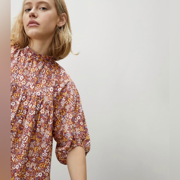 [SOLD] EVERLANE shirred minidress - Picture 3 of 8